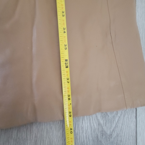 Kenneth Cole Beige Leather Jacket - Picture 12 of 12